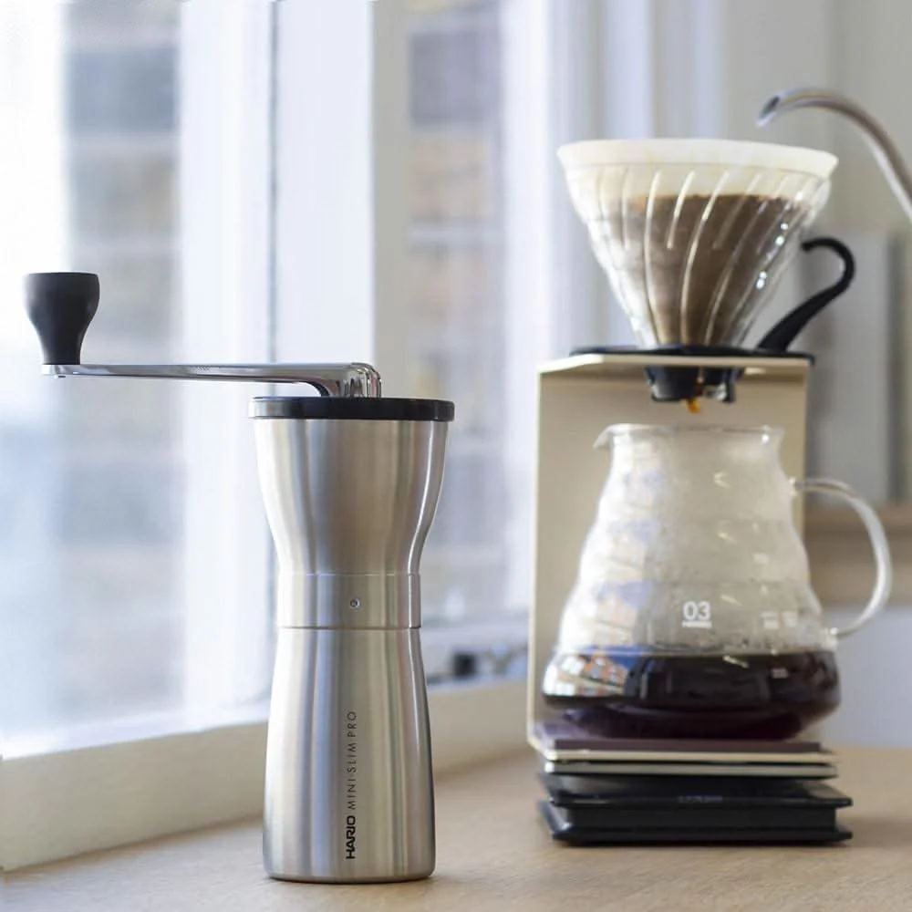Hario Mini-Slim PRO Coffee Grinder (Stainless Steel) - Image 3